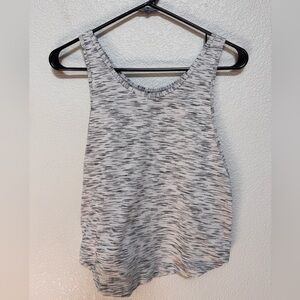 Lululemon Racerback Tank Heathered Grey Women’s 4 Running Workout